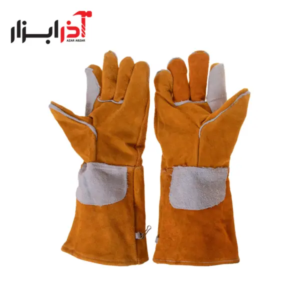 دستکش تمام چرم دوخت سیمی جوشکاری