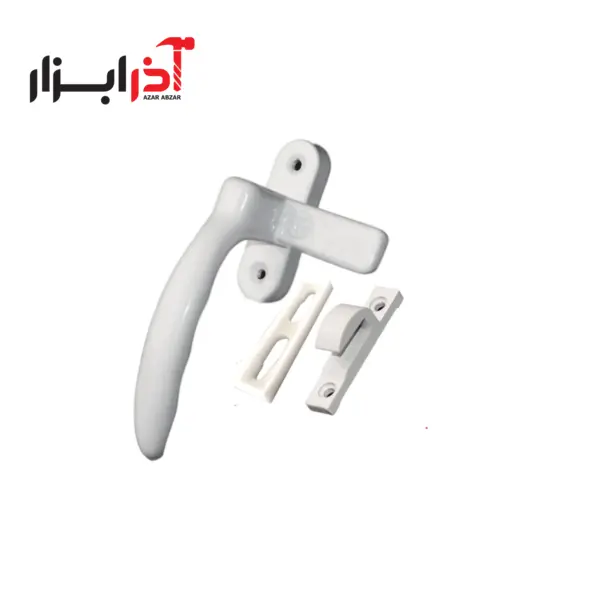 دستگیره پنجره آلومینیومی سفید