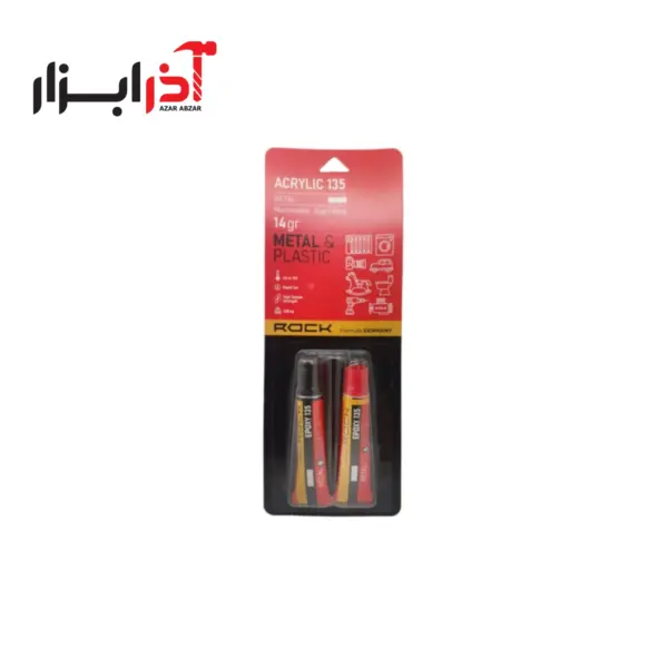 چسب دوقلوی اکرلیک مات 14 گرم راک