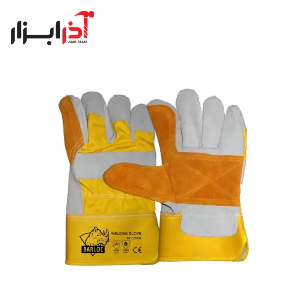 دستکش برزنتی کارگری کف دوبل